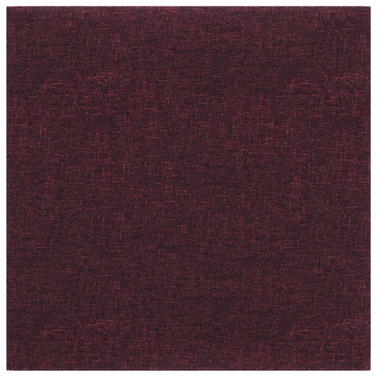 VidaXL Wandpanelen 12 st 1,08 m² 30x30 cm stof paars