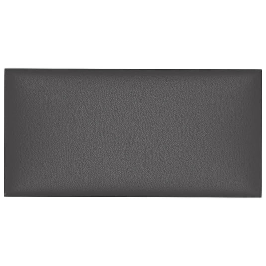 Vidaxl wandpanelen 12 st 2,16 m² 60x30 cm kunstleer grijs