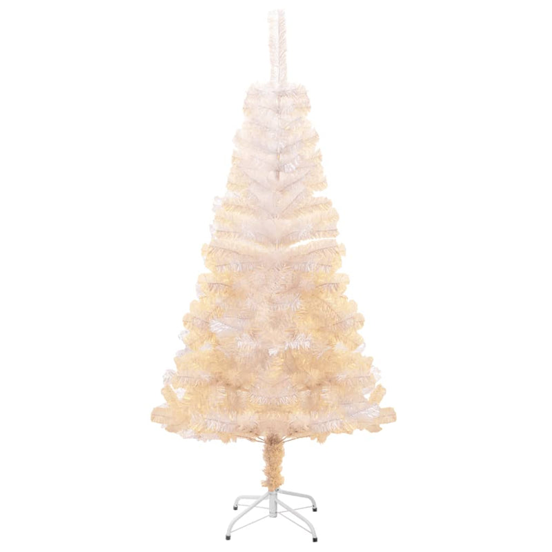 Load image into Gallery viewer, Vidaxl kunstkerstboom met iriserende uiteinden 120 cm pvc wit
