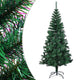 Vidaxl kunstkerstboom met iriserende uiteinden 150 cm pvc groen