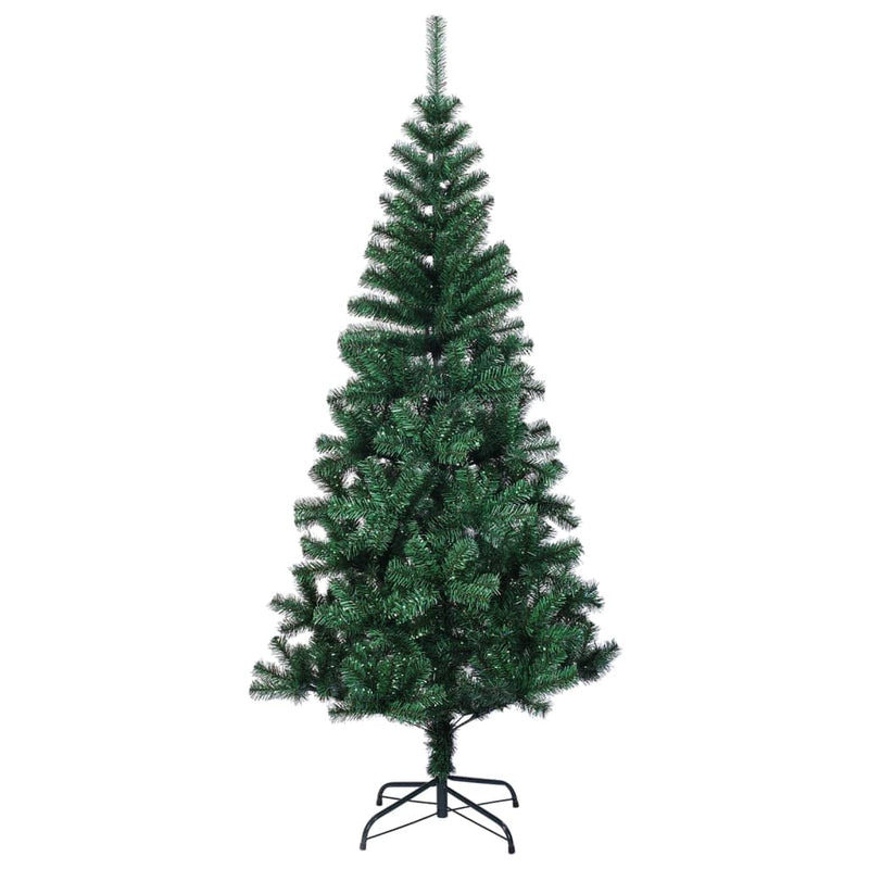 Load image into Gallery viewer, Vidaxl kunstkerstboom met iriserende uiteinden 240 cm pvc groen
