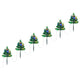 Vidaxl tuinpadkerstbomen 6 st met meerkleurige led's 45 cm pvc