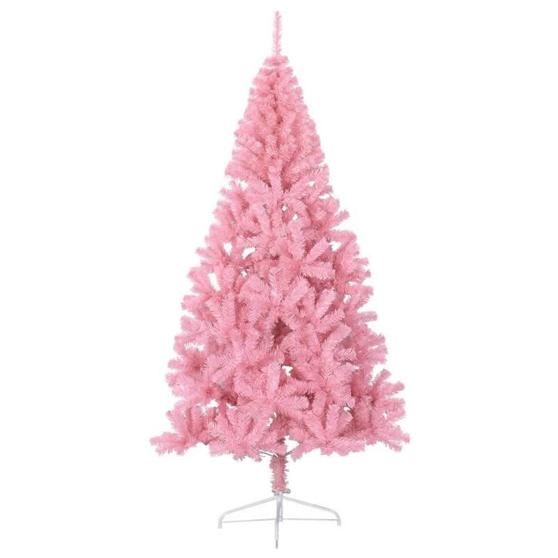 Load image into Gallery viewer, Vidaxl kunstkerstboom met standaard half 240 cm pvc roze
