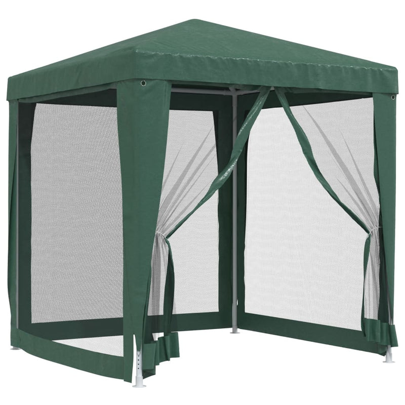 Load image into Gallery viewer, Vidaxl partytent met 4 mesh zijwanden 2x2 m hdpe groen

