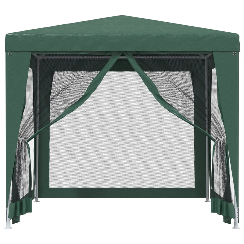 Load image into Gallery viewer, Vidaxl partytent met 4 mesh zijwanden 2,5x2,5 m hdpe groen
