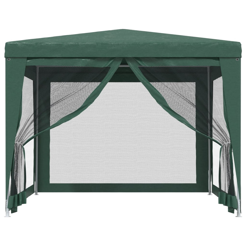 Load image into Gallery viewer, Vidaxl partytent met 4 mesh zijwanden 3x3 m hdpe groen
