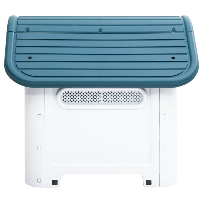 Load image into Gallery viewer, Vidaxl hondenhok 59x75x66 cm polypropeen blauw
