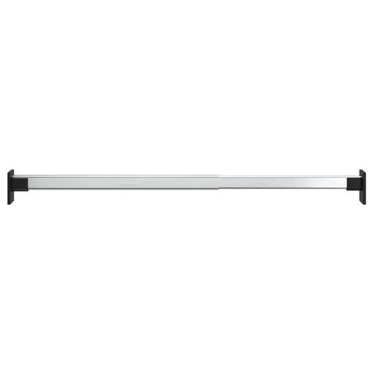 Vidaxl kledingroedes 4 st telescopisch 58-100 cm zilverkleurig
