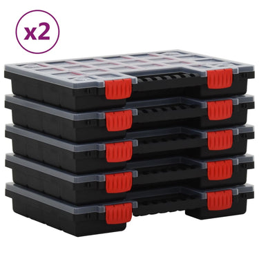 Vidaxl assortimentsdozen 10 st 34,5x25x5 cm polypropeen
