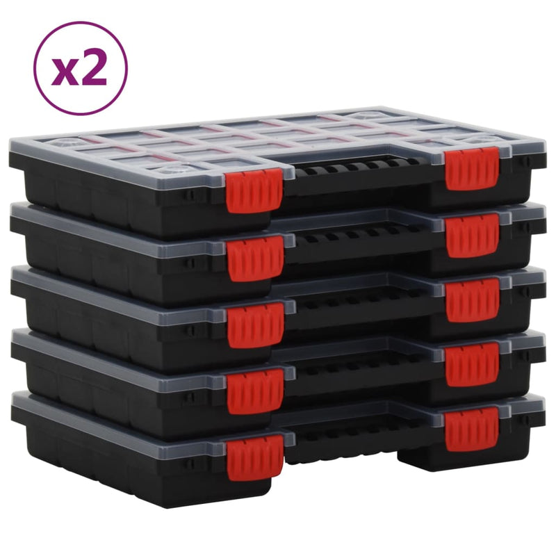 Load image into Gallery viewer, VidaXL Assortimentsdozen 10 st 34,5x25x5 cm polypropeen
