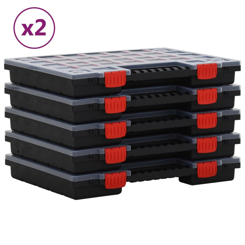 Load image into Gallery viewer, VidaXL Assortimentsdozen 10 st 40x30x5 cm polypropeen
