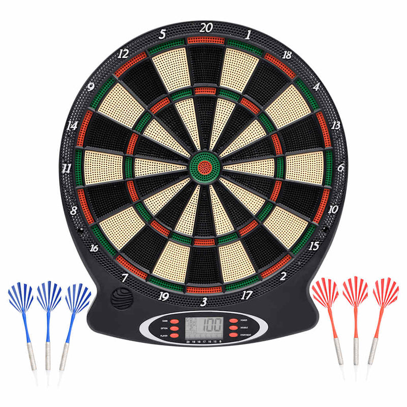 Load image into Gallery viewer, Vidaxl dartbord elektrisch met darts polypropeen zwart
