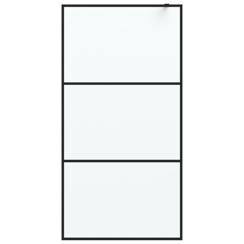 Load image into Gallery viewer, Vidaxl inloopdouchewand 100x195 cm mat esg-glas zwart
