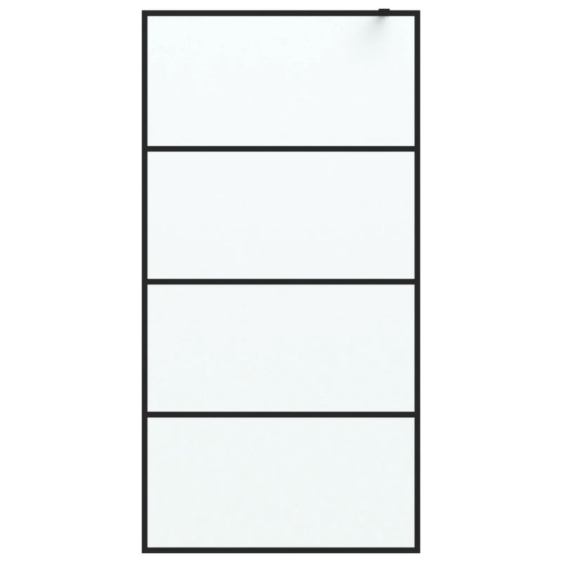 Load image into Gallery viewer, Vidaxl inloopdouchewand 100x195 cm mat esg-glas zwart
