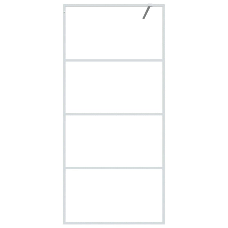 Load image into Gallery viewer, Vidaxl inloopdouchewand 90x195 cm transparant esg-glas wit
