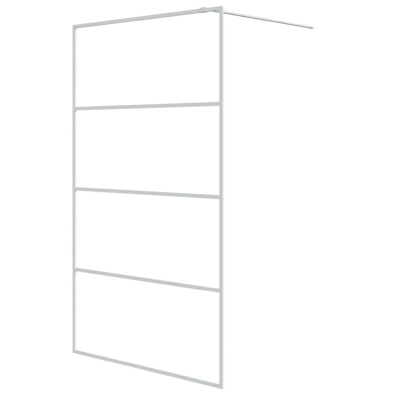 Load image into Gallery viewer, VidaXL Inloopdouchewand 115x195 cm transparant ESG-glas wit

