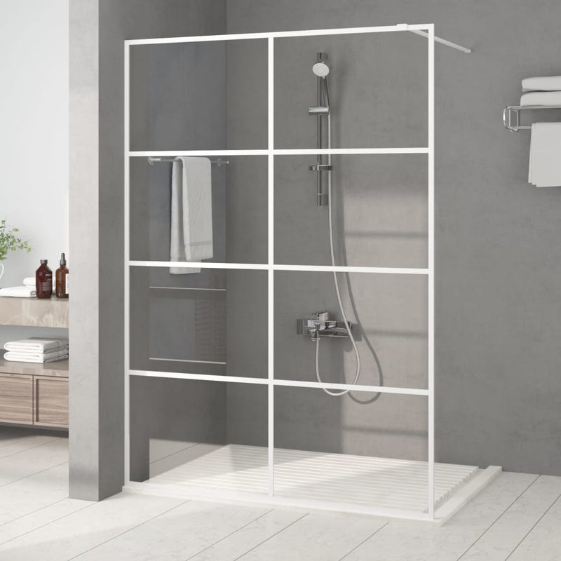 Load image into Gallery viewer, VidaXL Inloopdouchewand 140x195 cm transparant ESG-glas wit
