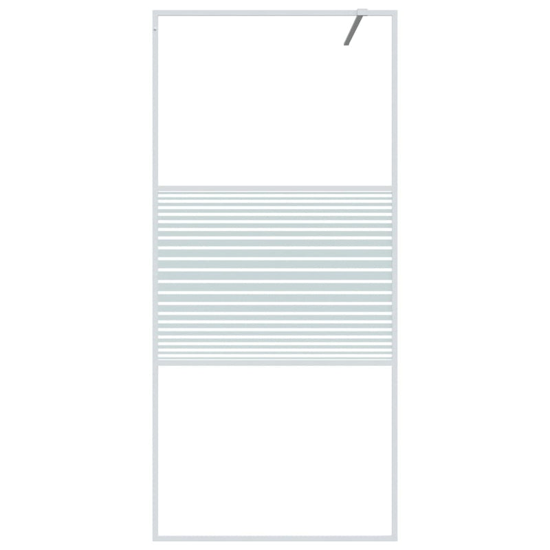Load image into Gallery viewer, Vidaxl inloopdouchewand 90x195 cm transparant esg-glas wit
