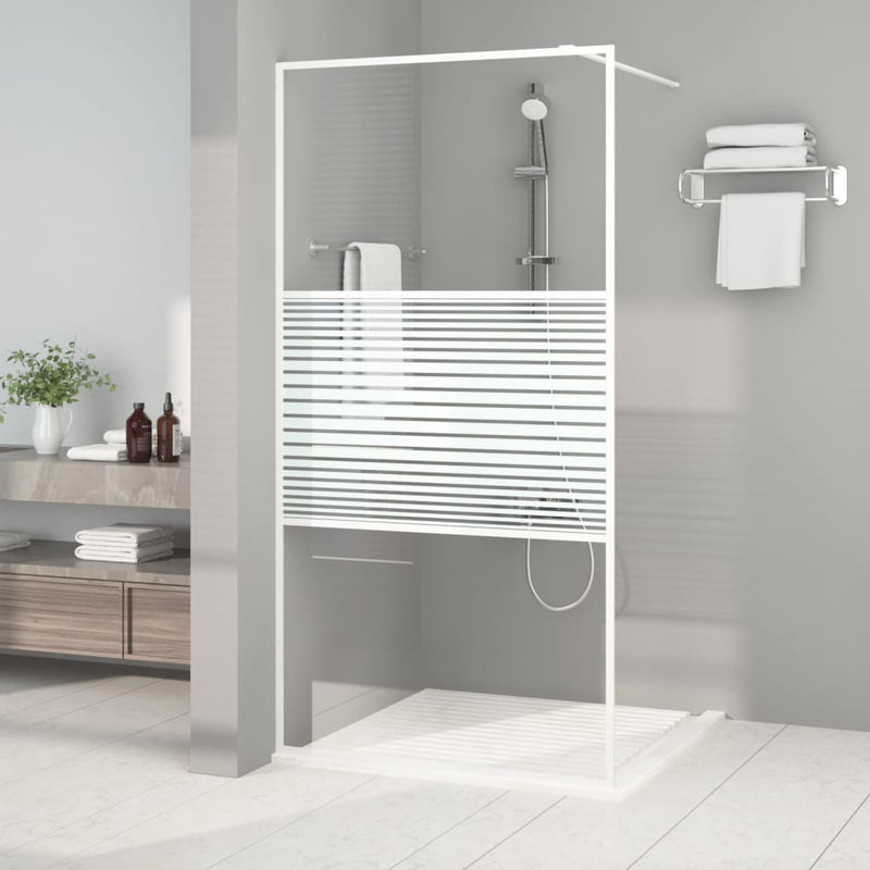 Load image into Gallery viewer, Vidaxl inloopdouchewand 100x195 cm transparant esg-glas wit
