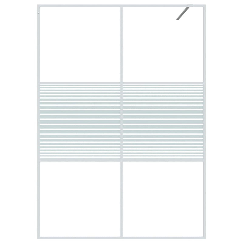 Load image into Gallery viewer, VidaXL Inloopdouchewand 140x195 cm transparant ESG-glas wit

