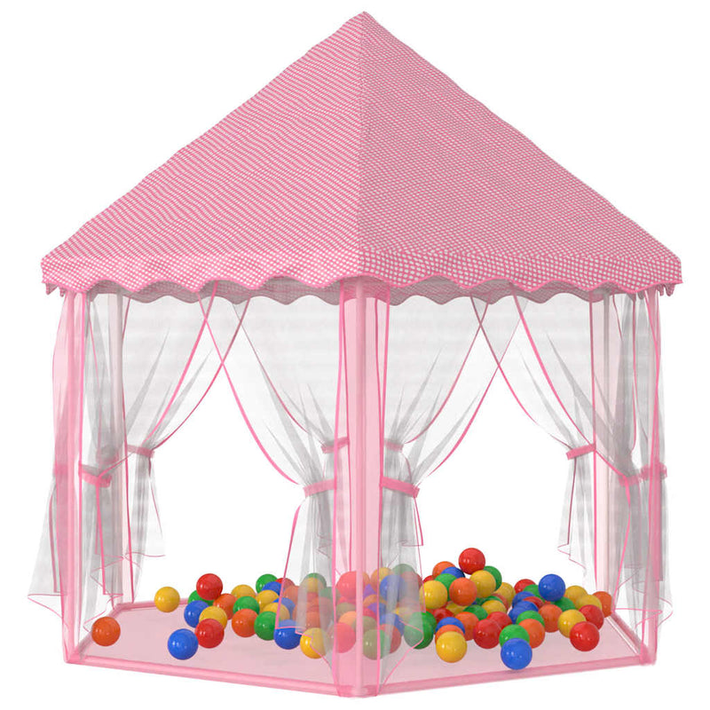 Load image into Gallery viewer, VidaXL Prinsessenspeeltent met 250 Ballen 133x140 cm roze

