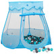 Vidaxl kinderspeeltent met 250 ballen 102x102x82 cm blauw