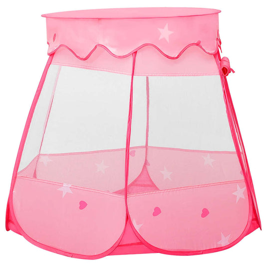 VidaXL Kinderspeeltent met 250 ballen 102x102x82 cm roze