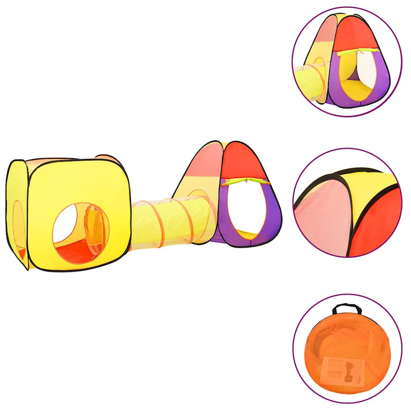 Load image into Gallery viewer, Vidaxl kinderspeeltent met 250 ballen 255x80x100 cm meerkleurig
