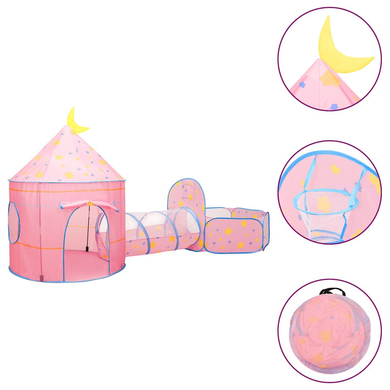 Load image into Gallery viewer, Vidaxl kinderspeeltent met 250 ballen 301x120x128 cm roze
