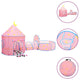 Vidaxl kinderspeeltent met 250 ballen 301x120x128 cm roze