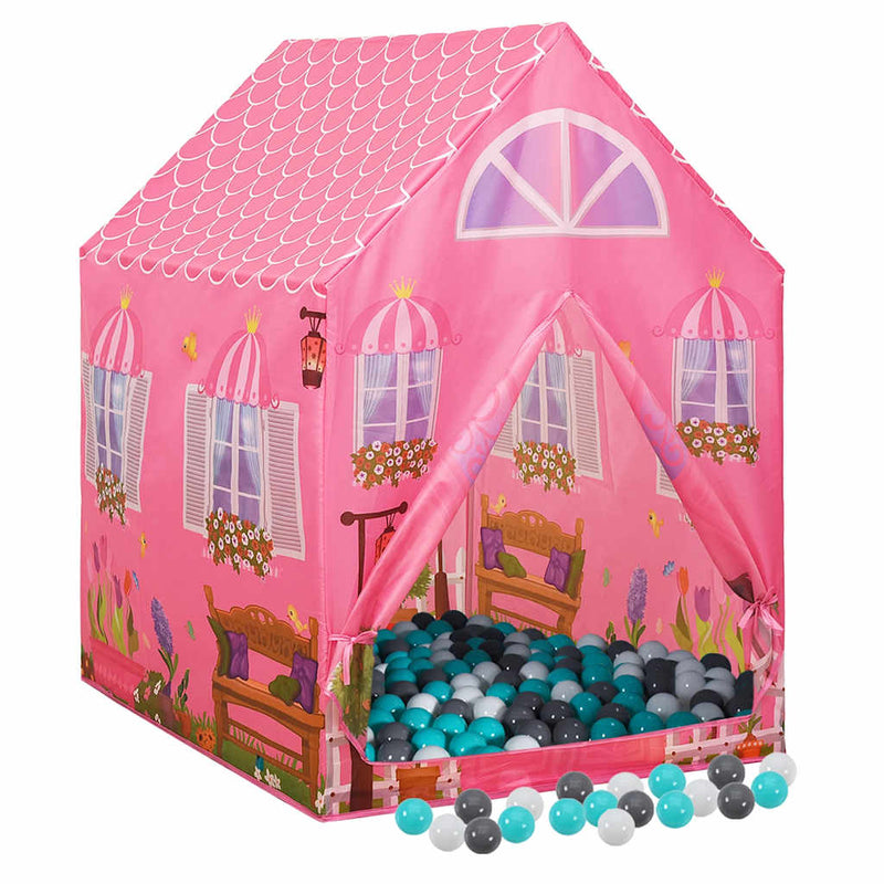 Load image into Gallery viewer, Vidaxl kinderspeeltent met 250 ballen 69x94x104 cm roze
