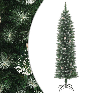 Vidaxl kunstkerstboom met standaard smal 120 cm pvc