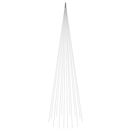 Vidaxl vlaggenmast kerstboom 1134 led's warmwit 800 cm