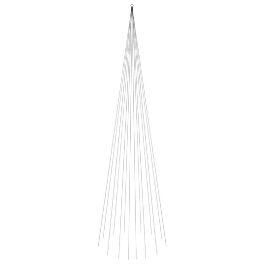 Vidaxl vlaggenmast kerstboom 1134 led's blauw 800 cm