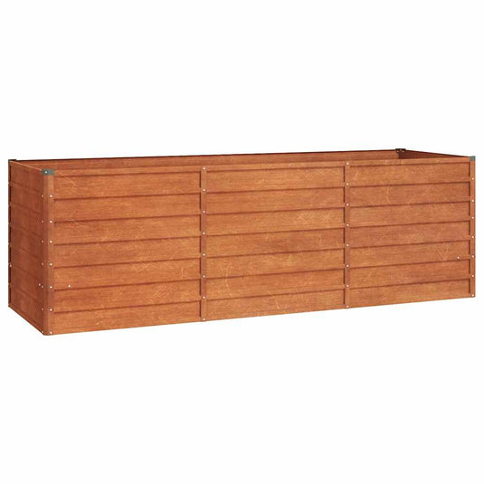Vidaxl plantenbak verhoogd 240x80x77 cm cortenstaal roestig