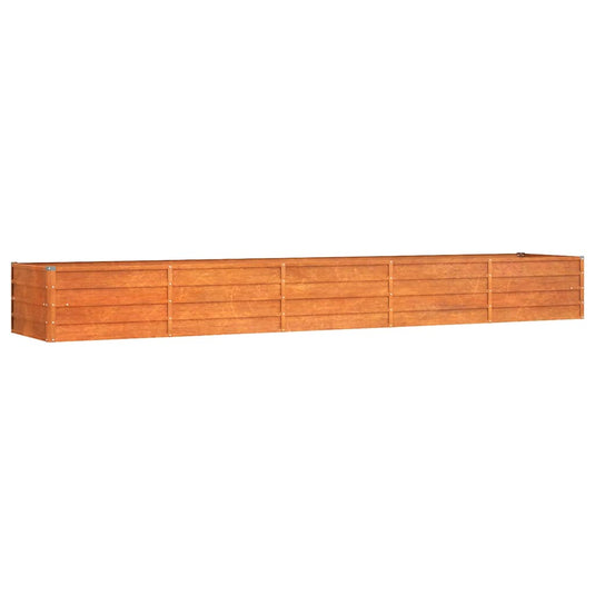 Vidaxl plantenbak verhoogd 400x80x45 cm cortenstaal roestig