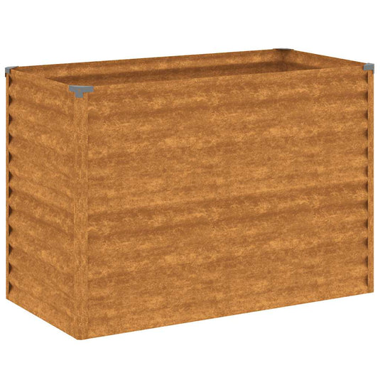 Vidaxl verhoogde tuinbak 100x50x69 cm cortenstaal