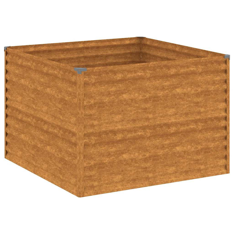 Load image into Gallery viewer, VidaXL Plantenbak verhoogd 100x100x69 cm cortenstaal
