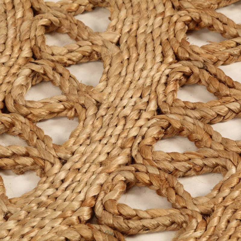 Load image into Gallery viewer, VidaXL Tapijt rond 150 cm gevlochten jute
