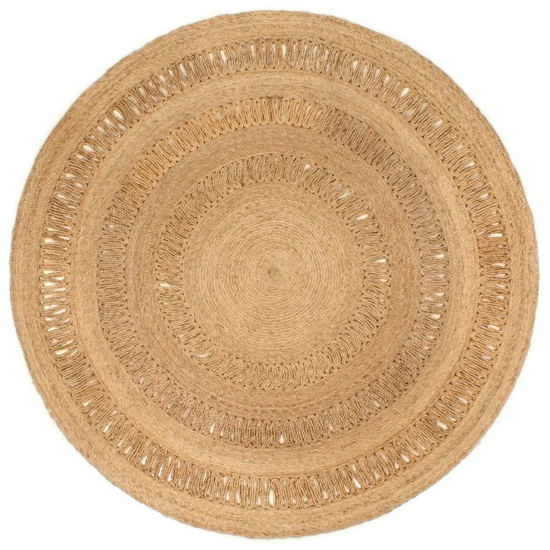Load image into Gallery viewer, VidaXL Tapijt rond 180 cm gevlochten jute
