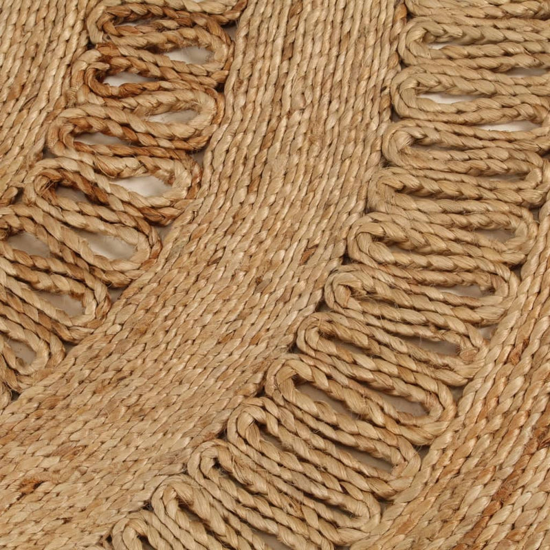 Load image into Gallery viewer, VidaXL Tapijt rond 180 cm gevlochten jute
