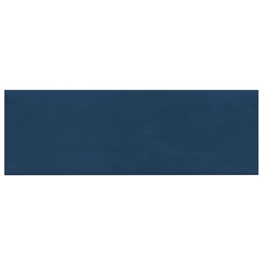 VidaXL Wandpanelen 12 st 3,24 m² 90x30 cm fluweel blauw