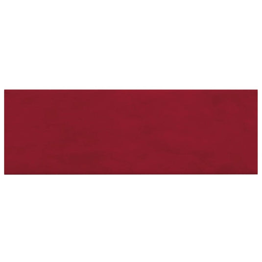 Vidaxl wandpanelen 12 st 3,24 m² 90x30 cm fluweel wijnrood