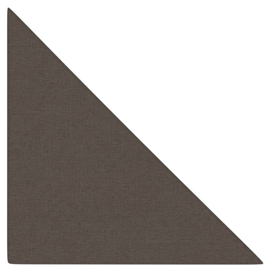 VidaXL Wandpanelen 12 st 0,54 m² 30x30 cm stof taupe