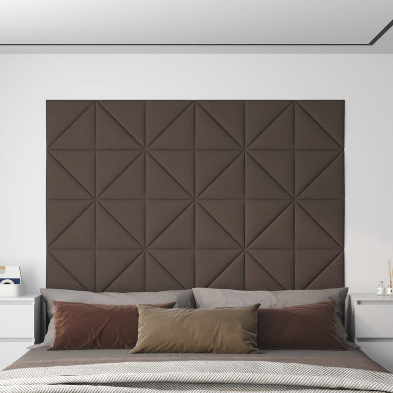 Load image into Gallery viewer, VidaXL Wandpanelen 12 st 0,54 m² 30x30 cm stof taupe
