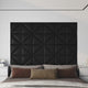 Vidaxl wandpanelen 12 st 0,54 m² 30x30 cm kunstleer zwart