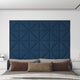 VidaXL Wandpanelen 12 st 0,54 m² 30x30 cm fluweel blauw