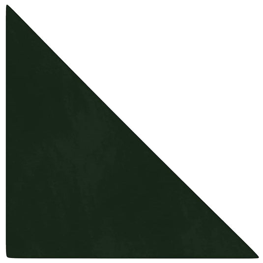 Vidaxl wandpanelen 12 st 0,54 m² 30x30 cm fluweel donkergroen