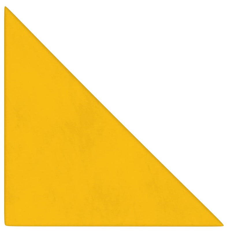 Load image into Gallery viewer, Vidaxl wandpanelen 12 st 0,54 m² 30x30 cm fluweel geel
