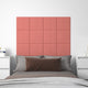 VidaXL Wandpanelen 12 st 1,08 m² 30x30 cm fluweel roze